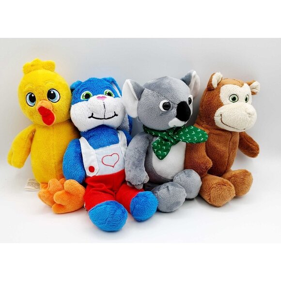 Lot of 4 Kinder Easter 2023-24 Plush Monkey, Bunny w/Heart. Chick, Koala - Picture 1 of 16